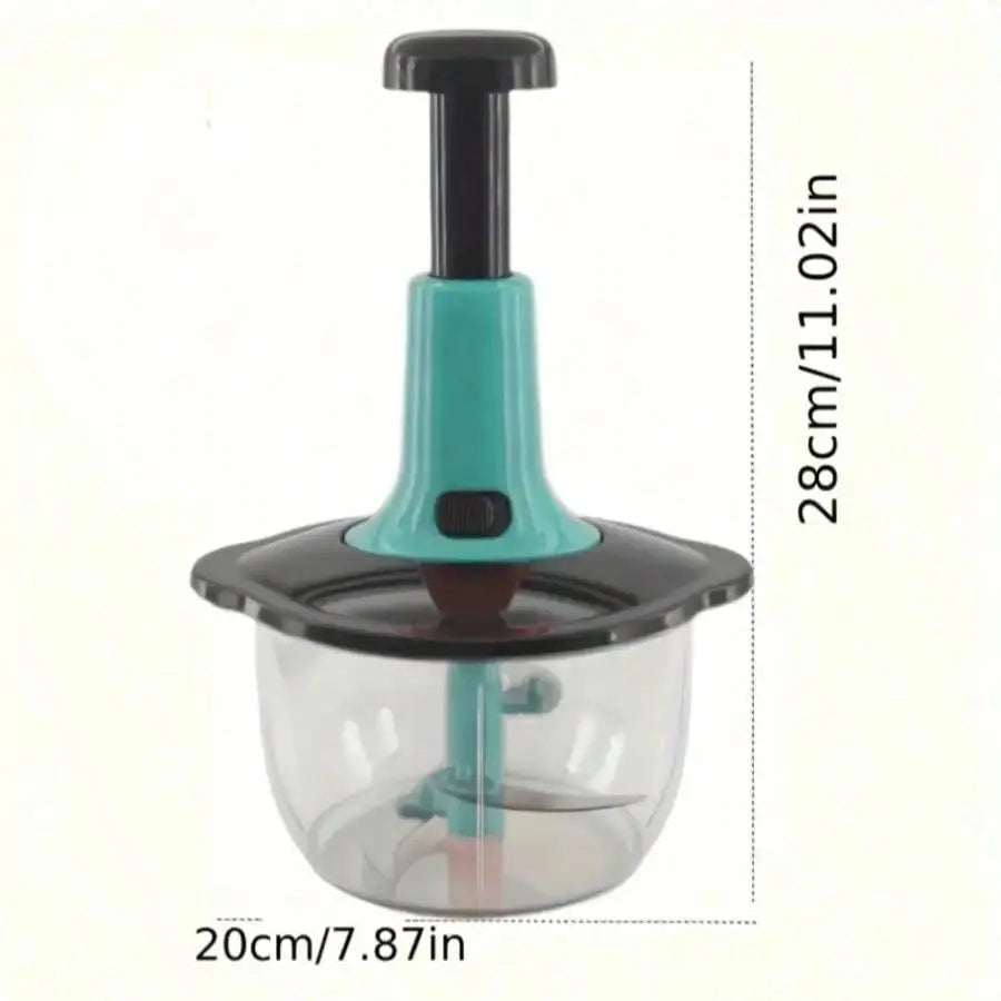 Herramienta de cocina esencial, picadora de hierbas, frutas y verduras, plástico duradero, fácil de usar, regalo navideño perfecto, diseño compacto