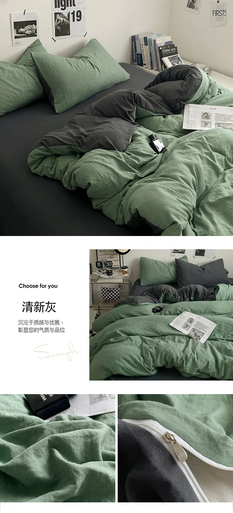 Juegos de edredón de cama, funda nórdica, sábanas con funda de almohada, juego de ropa de cama para cama Queen/King, edredones de cama