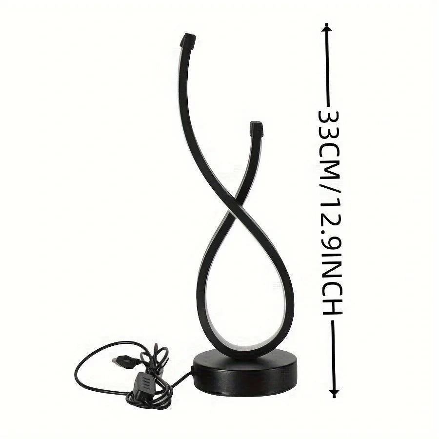 Lámpara de mesa LED para dormitorio, luz nocturna creativa para restaurante, cafetería, Lámpara decorativa luminiscente