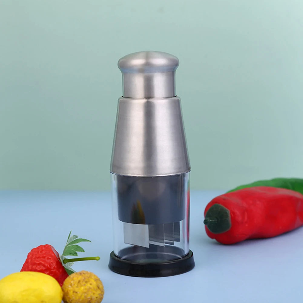 Picadora Manual de acero inoxidable, herramientas de cocina, picadora de ajo, picadora de verduras para ajo, jengibre, hierbas, nueces