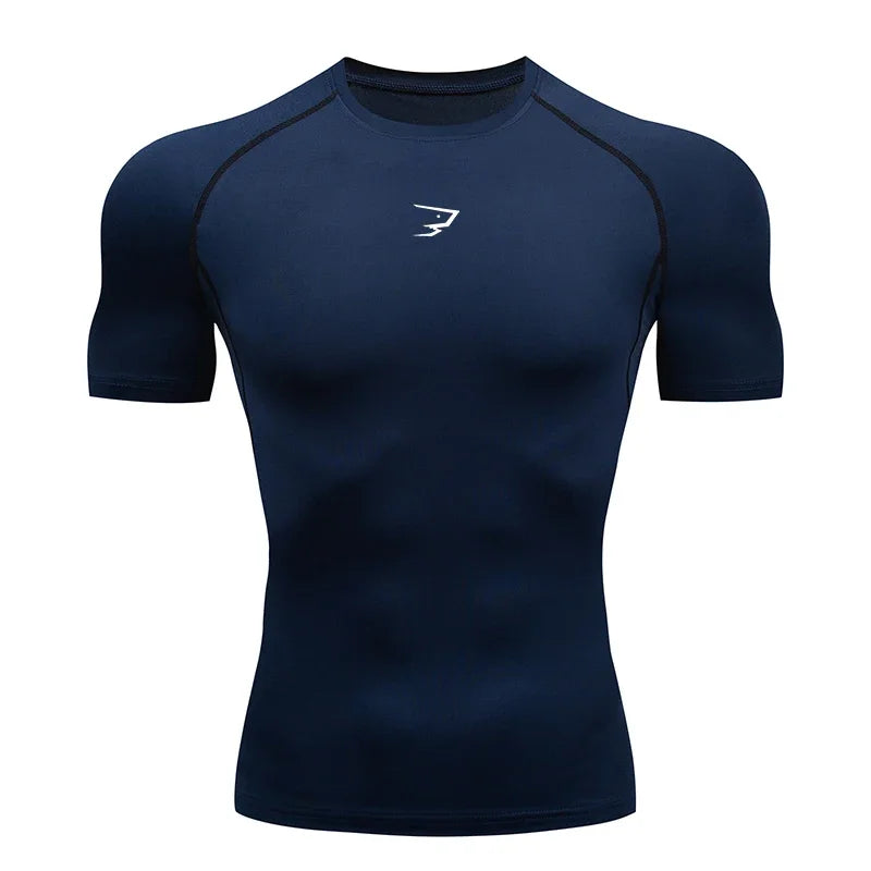 Camiseta de compresión para correr para hombre, camisetas deportivas de manga corta, camisetas deportivas para gimnasio, chándal para correr para hombre, camisetas atléticas para hombre