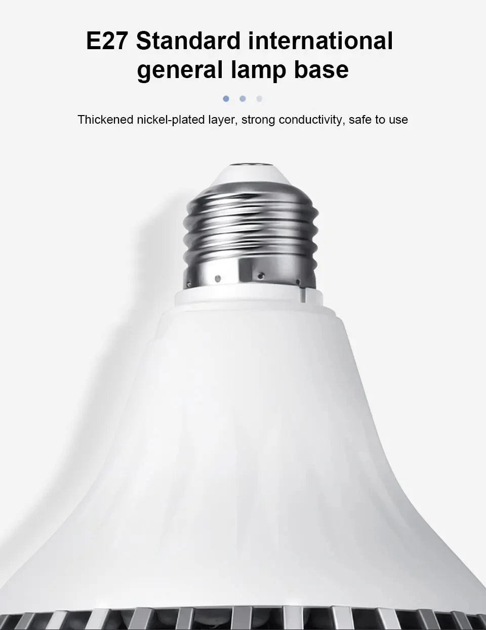 Bombilla LED E27 de alta potencia, 220V, luz superbrillante de ahorro de energía para el hogar, garaje, almacén, oficina, iluminación interior