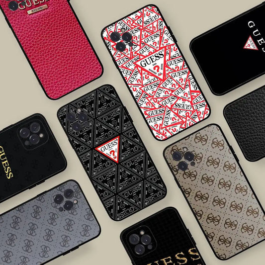 Funda para Teléfono de la Marca de Moda G-Guess para iPhone 17 16 15 16e 14 13 12 11 Pro Max Plus
