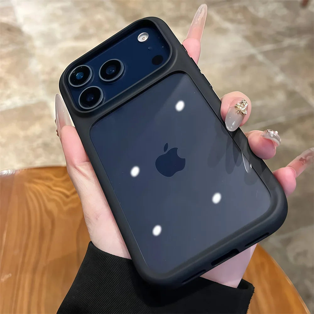 Funda Transparente de Silicona de Lujo con Bordes Suaves para iPhone 17, 17 Pro, 17 Pro Max, Resistente a Impactos, con Panel Trasero Rígido