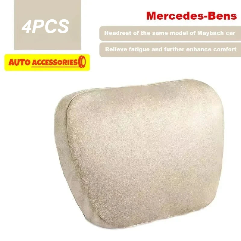 1/2 Uds reposacabezas de coche soporte para el cuello asiento/Clase de diseño Maybach suave Universal ajustable almohada de coche cojín de descanso para el cuello de alta calidad