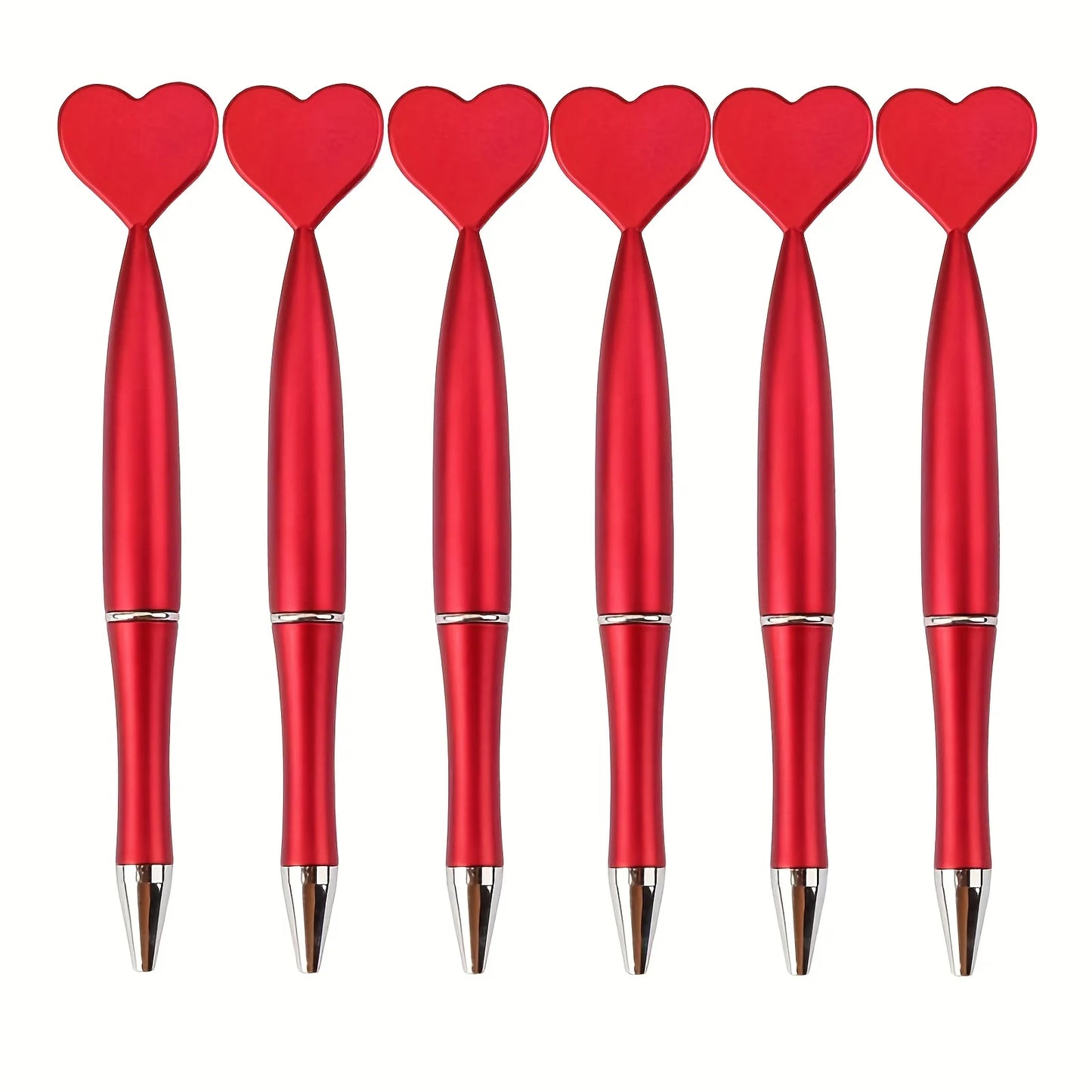 12 Uds. Bolígrafos con forma de corazón para el Día de San Valentín, bolígrafos Rollerball de tinta de Gel negro para suministros escolares de oficina, bolígrafos de regalo para niños