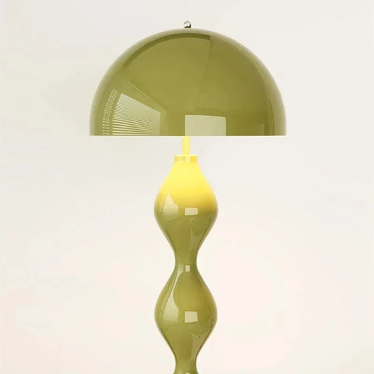 Lámpara de pie de hierro negro, soporte de lámpara con forma de seta para dormitorio, mesita de noche, sofá, esquina, decoración del hogar, sala de estar, luz de suelo de Color liso