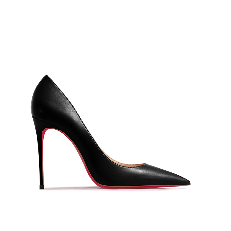 Nuevos Zapatos de Tacón Alto Puntiagudos de Boca Poco Profunda con Tacones Finos, Zapatos Individuales Blancos Mate de Moda para el Trabajo, Suela Blanda, Talla Única