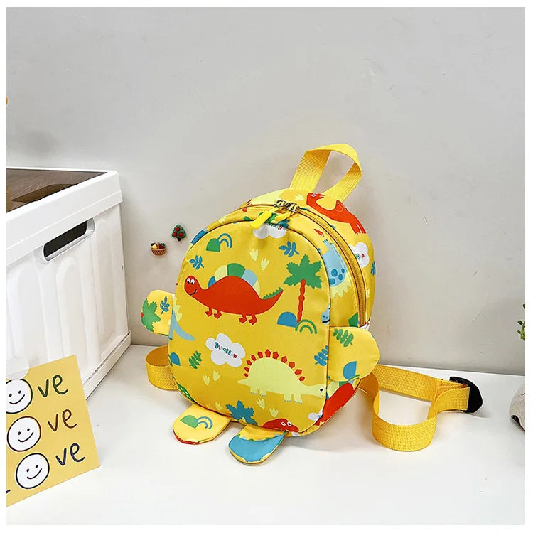 Bolsa bonita para niños, mochilas escolares con dibujos de dinosaurios para niños, mochila de viaje para exteriores preescolar para guardería, antipérdida