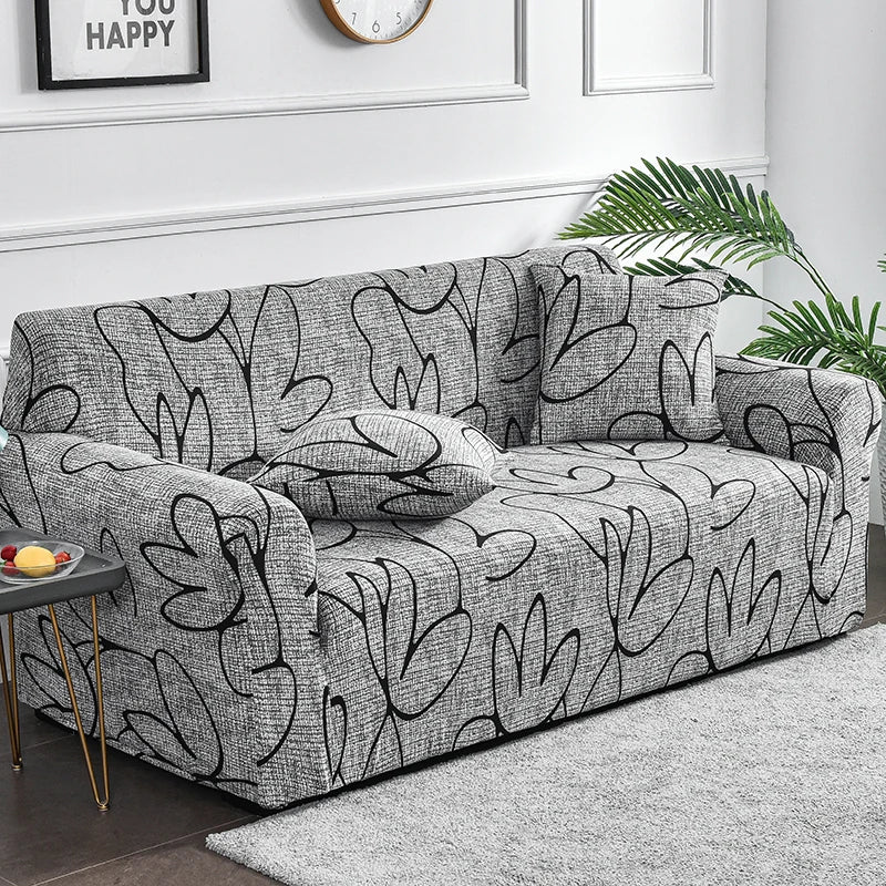 Funda de sofá elástica con estampado de flores, funda de sofá de LICRA antisuciedad, Protector de muebles para dormitorio, oficina, sala de estar, decoración del hogar, 1 ud.