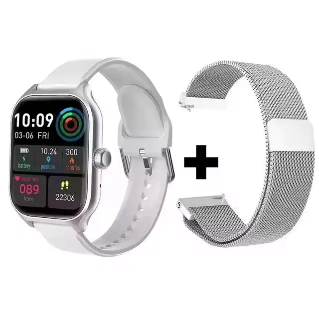 Reloj inteligente para Android IOS, pantalla HD de 1,83 pulgadas, Bluetooth, llamada, mensaje, alerta, música, modo deportivo, reloj inteligente para hombres y mujeres, regalo