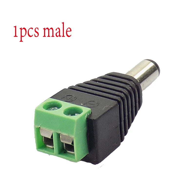 Adaptador de fuente de alimentación de 12V, 1A, 2A, 0.5A, CA, CC, enchufe de EE. UU. Y UE, CC, macho, hembra, 5,5x2,1mm, para tira de luces LED
