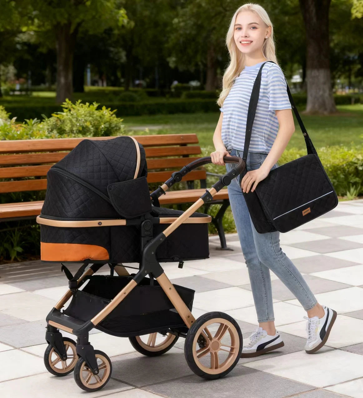 Sistema de viaje 3 en 1 para bebés, cochecito ligero para recién nacidos, plegable compacto, cochecito de invierno, cochecito para bebés, todoterreno