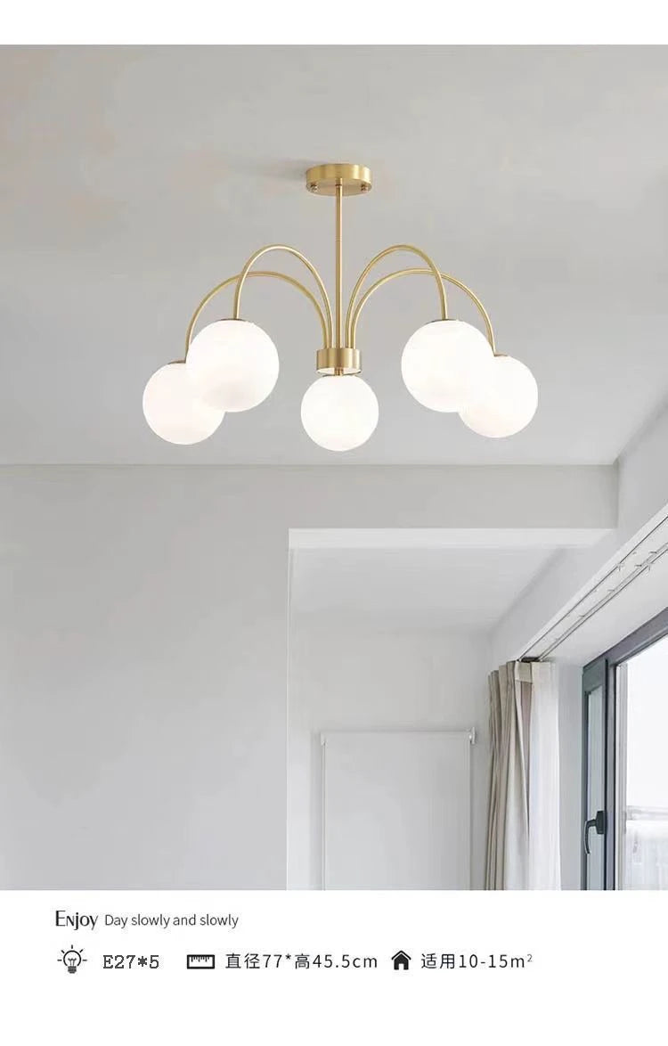 Lámpara de araña LED moderna E27 para sala de estar, dormitorio, mesa de comedor, cocina, estudio, lámparas colgantes de techo, brillo, decoración del hogar