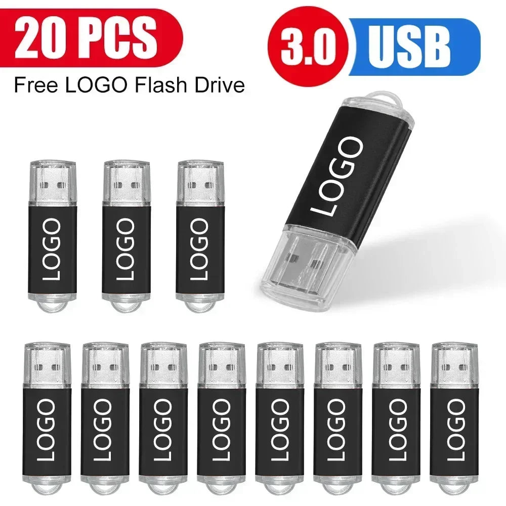 10/20/50 unids/lote unidad Flash USB 3,0 nueva unidad de bolígrafo giratoria 8GB16GB32GB64GB logotipo personalizado gratis memoria Stick regalo de negocios creativo
