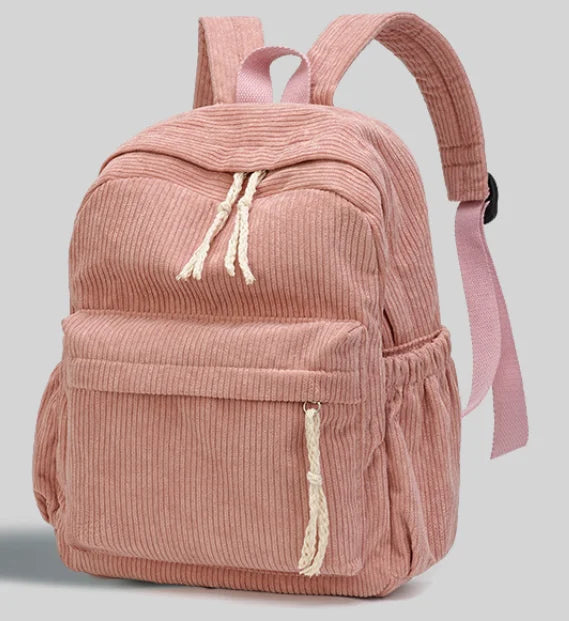 Mochila escolar personalizada, nuevas mochilas de moda para niños, estudiantes, pana, nombre único, bolsas de viaje de gran capacidad, mochila de senderismo