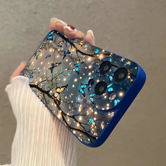 Funda para iPhone 16 The Dark Butterfly Pattern Funda de teléfono para iPhone 17 Air 15 14 13 12 11 Pro Max X XR XS 7 8 Plus SE2 16E