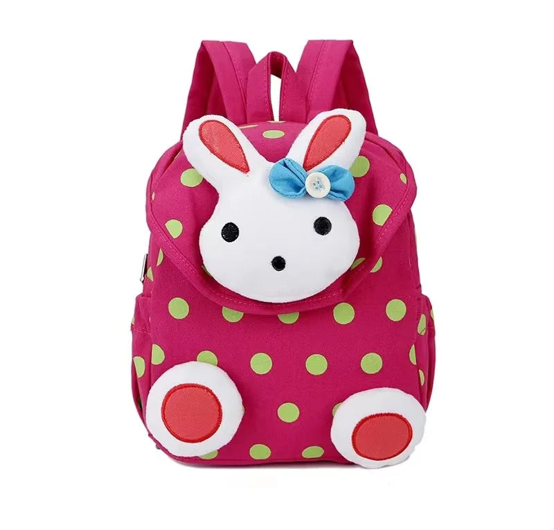 Mochila multicolor estilo conejo para niños, bolso escolar para niños, Mochila de Pascua a la moda para niñas y guardería