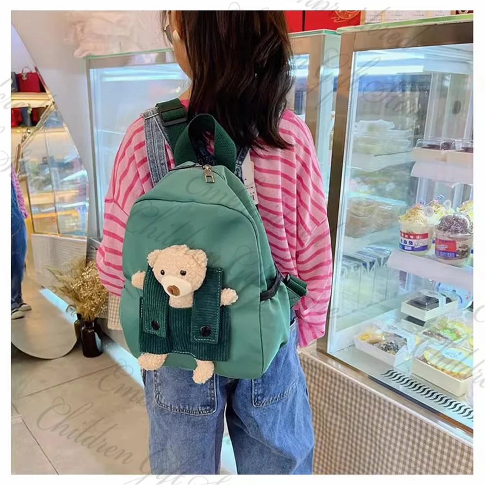 Mochila con nombre personalizado para niños, mochila bordada con dibujos animados para bebé, bolsa de libros para jardín de infantes, mochilas para salir, novedad