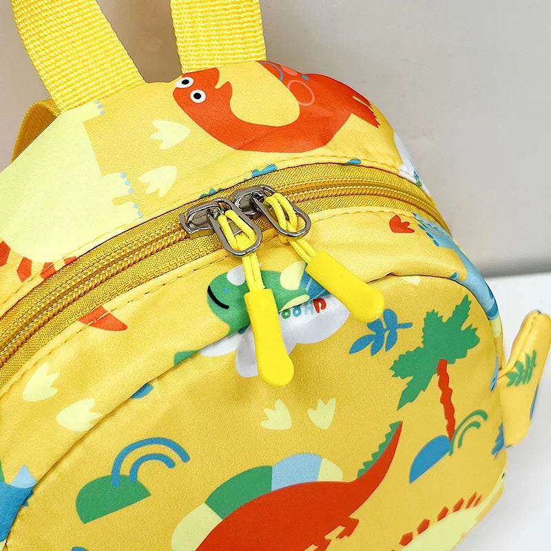 Bolsa bonita para niños, mochilas escolares con dibujos de dinosaurios para niños, mochila de viaje para exteriores preescolar para guardería, antipérdida