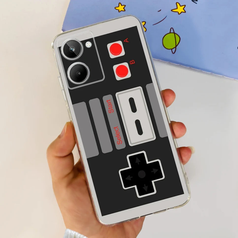 Para Realme 10 4G RMX3630 funda de teléfono suave de silicona TPU a prueba de golpes para Realme 10 funda protectora trasera con diseño de dibujos animados bonitos
