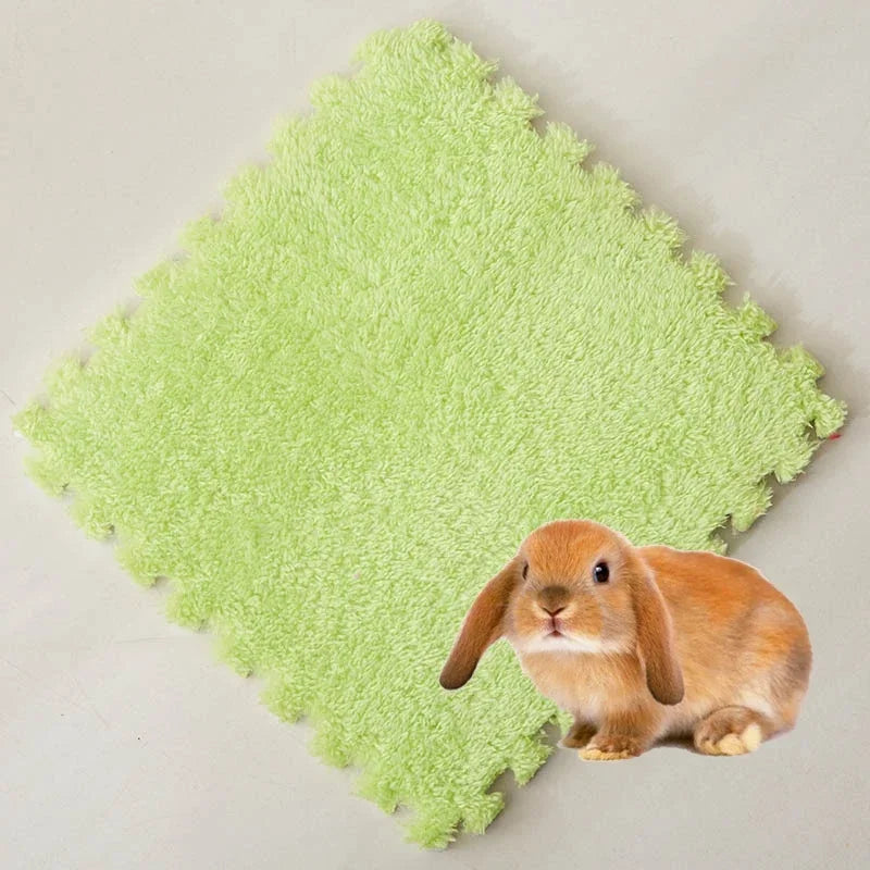 Forro para jaula de conejillo de indias, estera de cama antideslizante impermeable, almohadilla altamente absorbente para orinar, artículos para mascotas pequeñas, 4/10 piezas