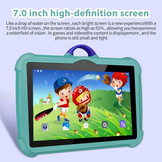 Tableta PC para niños de 7 pulgadas con Android 13 Quad Core 4GB RAM 64GB ROM aprendizaje educativo favorito de los niños diseño Simple barato
