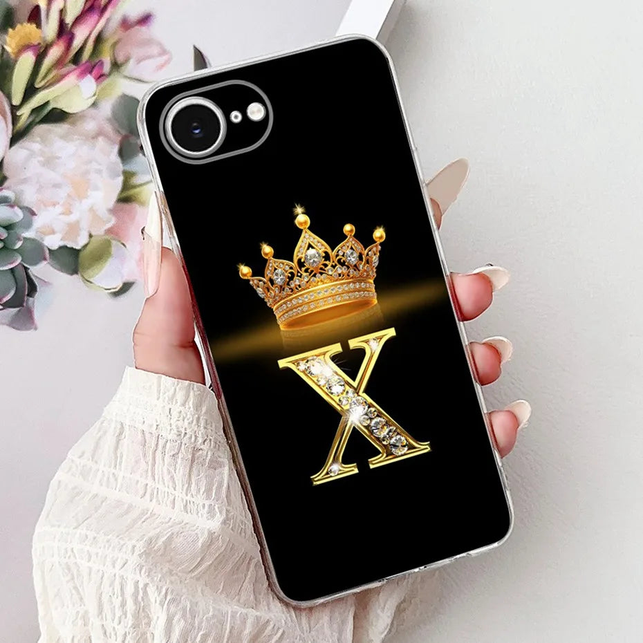 Funda de teléfono con letras a la moda para iPhone 16e SE (2025), funda trasera de silicona suave TPU para iPhone SE 2025, fundas para iPhone16e, parachoques