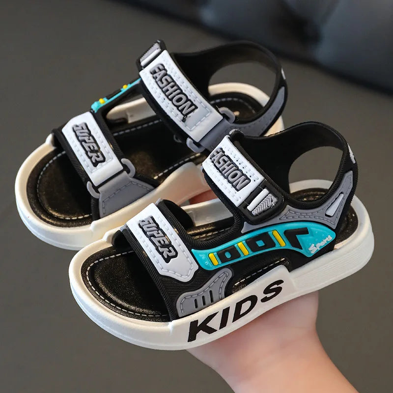 Sandalias deportivas transpirables, Sandalias de verano para niños, zapatos de playa informales, zapatos cómodos de suela blanda para niños, Sandalias antideslizantes de moda