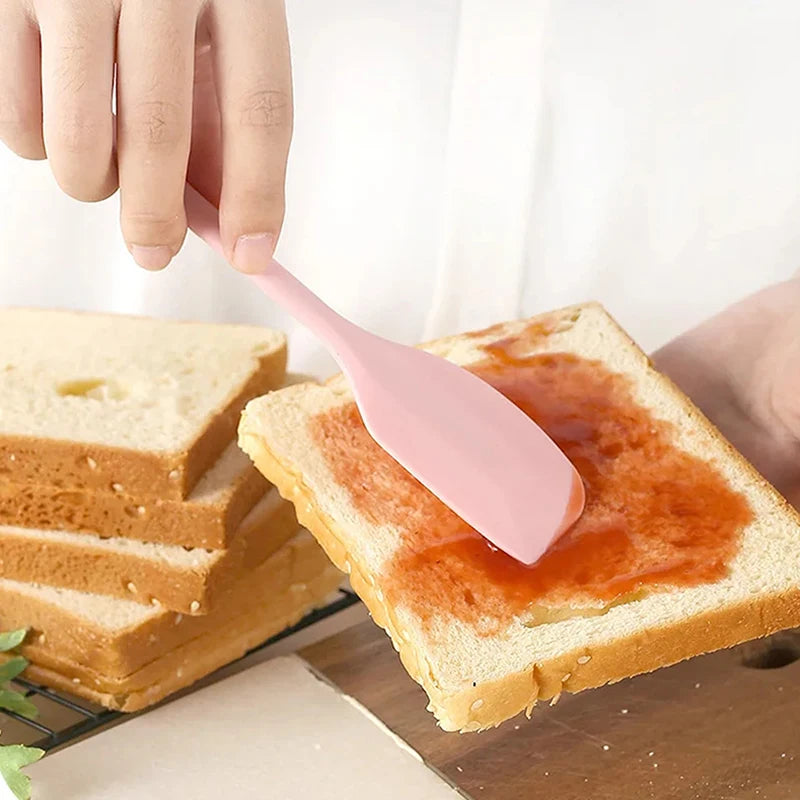 Espátula multifuncional de silicona para pastel, espátula antiadherente resistente al calor para hornear, herramienta de cepillo para molde de pastelería de cocina de calidad alimentaria