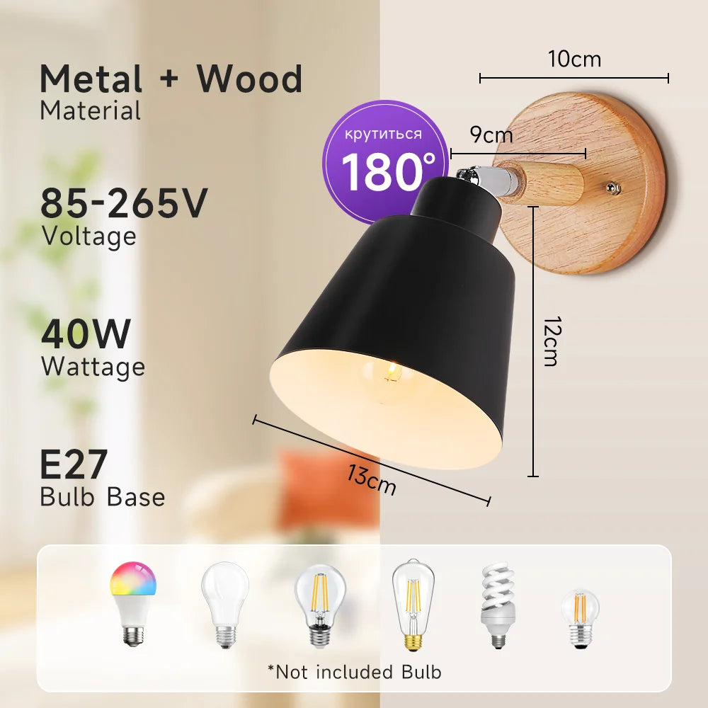 Lámpara LED de escritorio E27, lámparas de mesa con Base, bombilla reemplazable, luz de noche para habitación, dormitorio, oficina, estudio, iluminación de lectura
