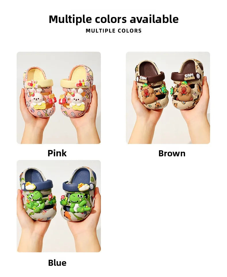 Sandalias de Jardín para Niños Verano 2026, Chanclas de Playa para Niños y Niñas, Ligeras, Transpirables, con Dibujos Animados, Lindas, para Bebés