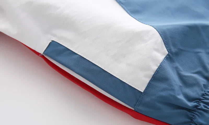 Abrigos de primavera y otoño para niños, chaquetas para niños, cortavientos con capucha y bolsillo, prendas de vestir exteriores con cremallera, ropa para bebés de 2 a 7 años