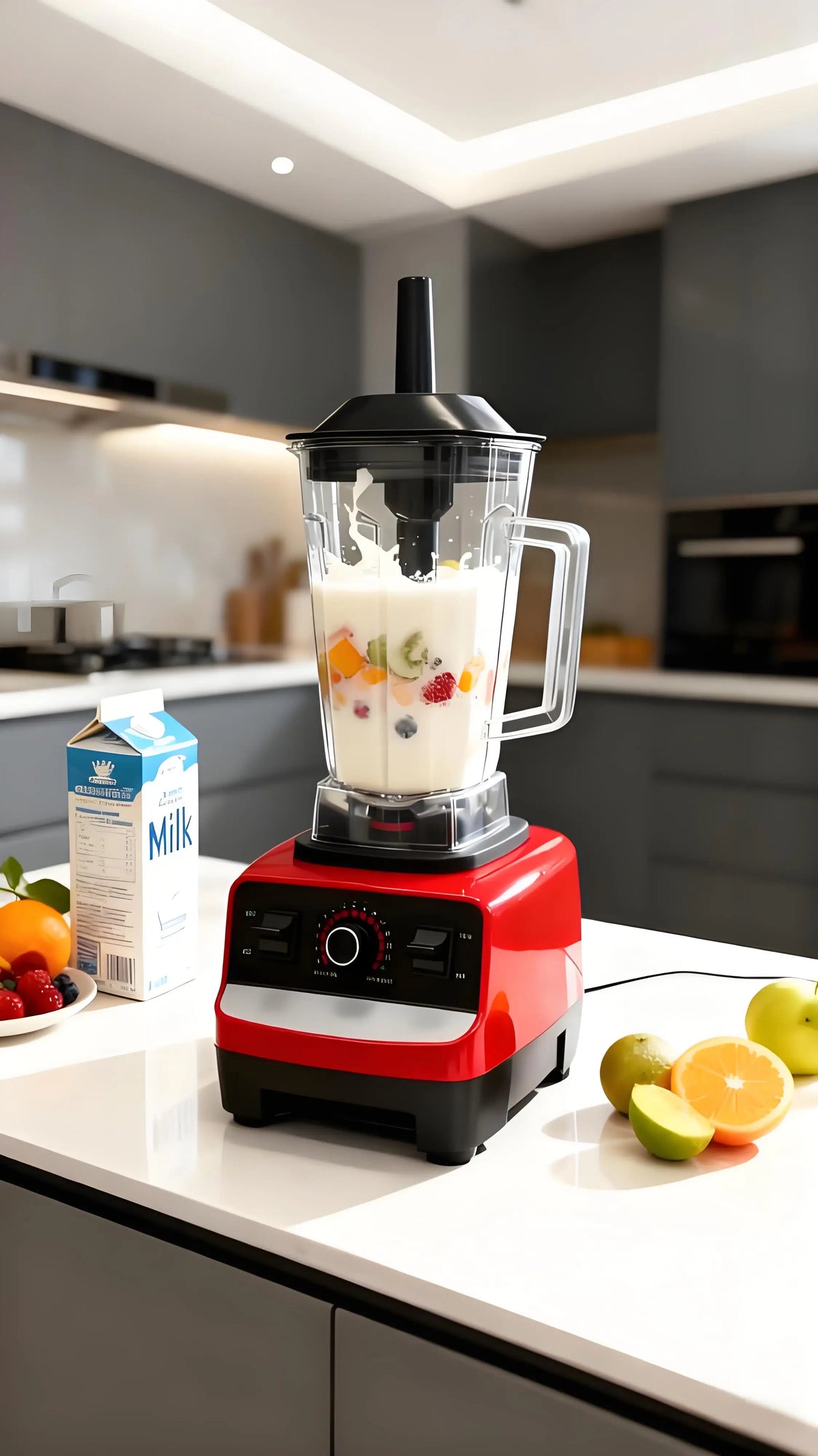 Licuadora y Batidora Profesional 2 en 1 - Trituradora de Hielo de Alta Potencia de 2L, Preparador de Smoothies, Procesador de Leche de Soya y Alimentos para Cocina Doméstica
