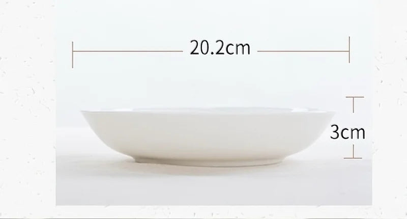 Juego de 4 Uds., 8 pulgadas, platos de porcelana de hueso, rosa dorada, platos de porcelana para comida, platos de cerámica para servir, juego de platos de cena