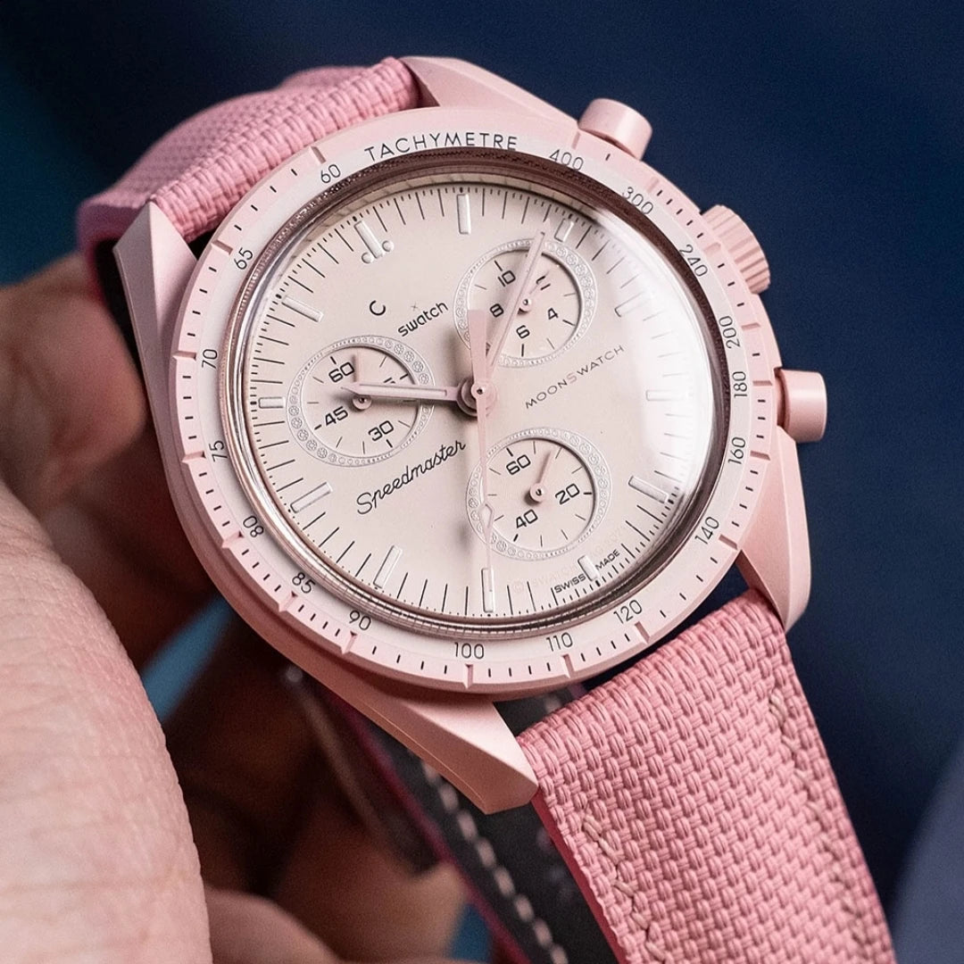 Correa de reloj de goma FKM de 18mm, 19mm, 20mm, 21mm y 22mm, compatible con Omega Seamaster 150 Omega Speedmaster Swatch