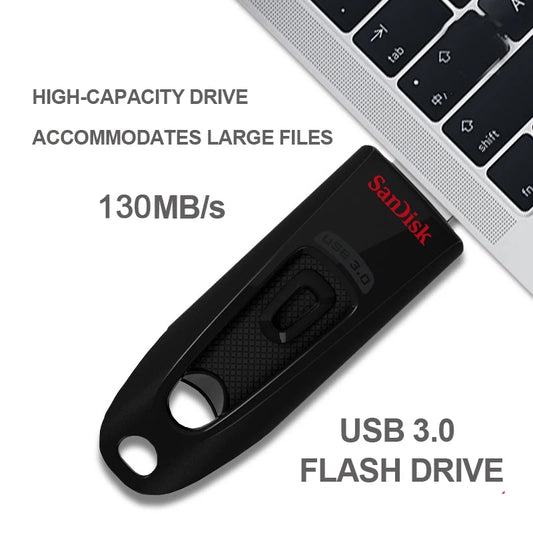 Unidad flash USB SanDisk USB 3,0, 512GB, 256GB, 128GB, 64GB, 32GB, Super Mini Pen Drive, memoria USB de alta velocidad usb3.1, disco U