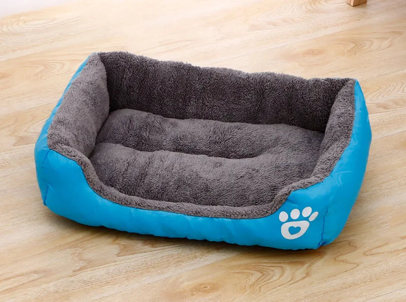 Casa grande para mascotas, cama para perros y gatos, estera larga de felpa para dormir profundo, cojín suave y cálido para perros pequeños, camas tranquilas para cachorros, Chihuahua