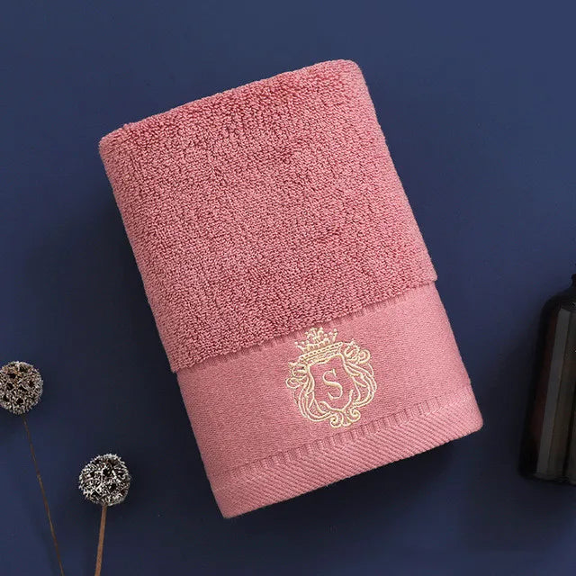 Juego de toallas de baño de algodón bordado, toallas de baño grandes de 70x140cm y 35x75cm, toallas de uso diario para ducha facial, 1/2/3 Uds.