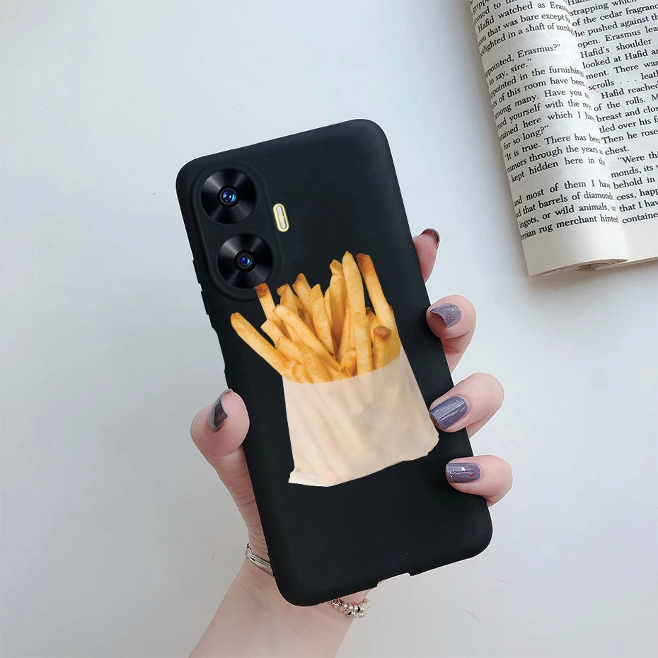 Funda de teléfono para Realme C55, Funda RMX3710, Funda trasera de silicona suave con dibujos animados bonitos para Realme C55 RealmeC55 Funda C 55 Coque