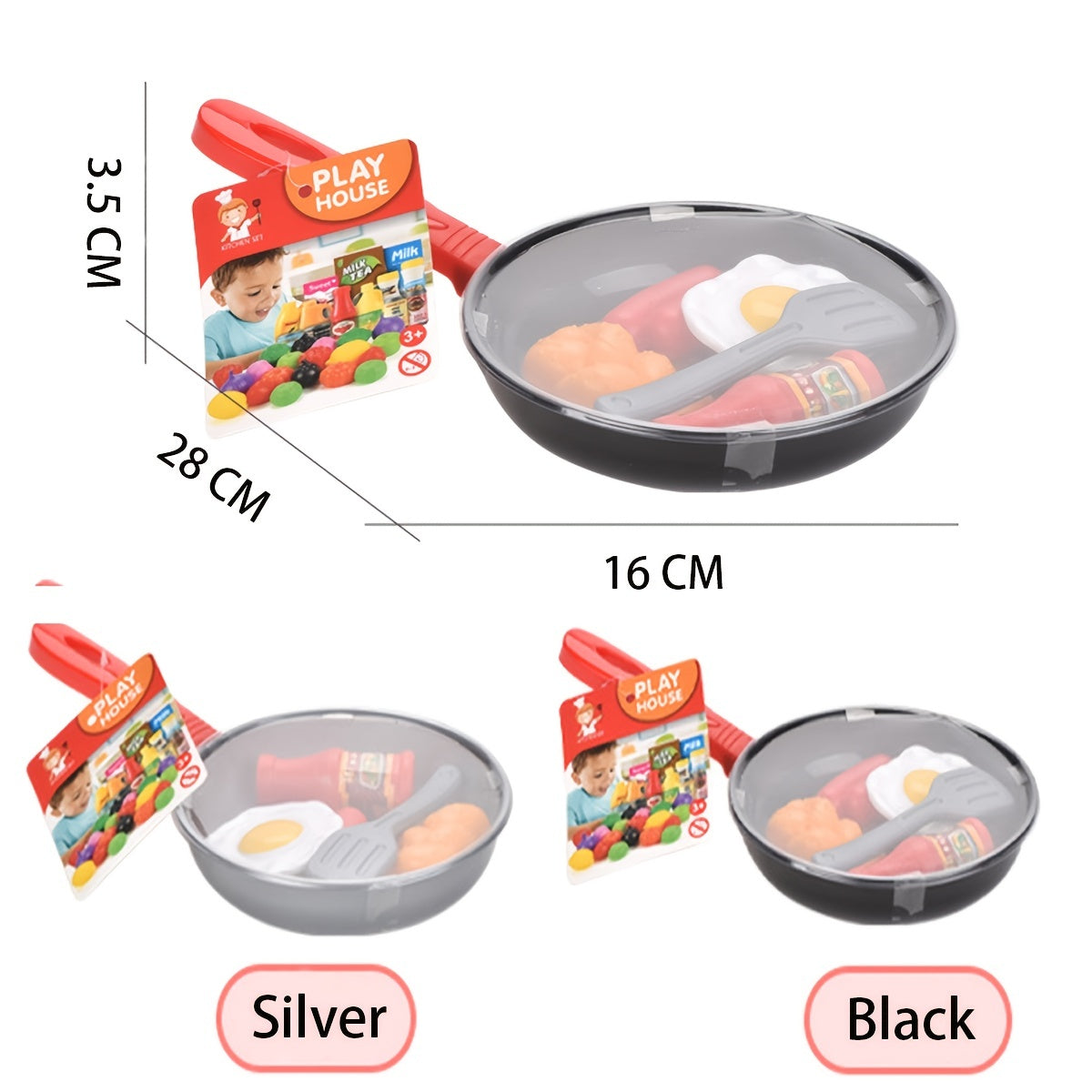 8 Uds. De juguetes de cocina para niños, utensilios de cocina de simulación, juego de juego, olla para juego de imitación, filete, pan vegetal, loro caliente, tortilla, regalo para niños