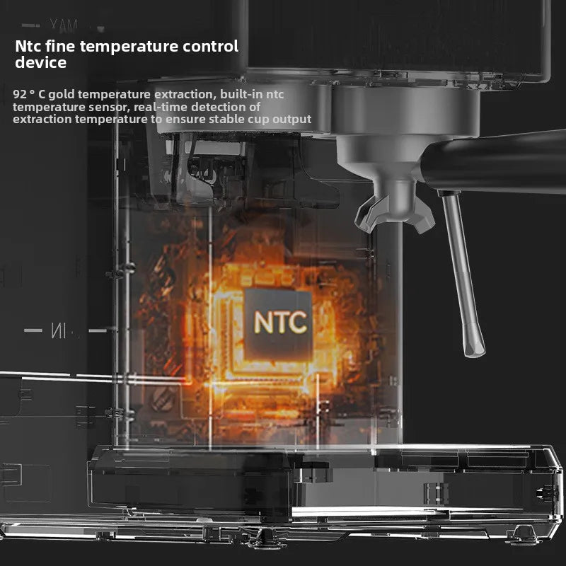 Molino de Café Eléctrico + Máquina de Café Integrada | Totalmente Automático, Granos de Café Recién Molidos | Molienda Rápida para el Desayuno