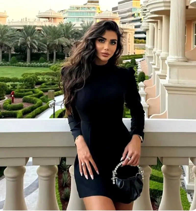 Minivestido elegante con lazo blanco para mujer, vestidos cortos de lujo, vestidos informales negros y rojos para fiesta de noche, cumpleaños y verano