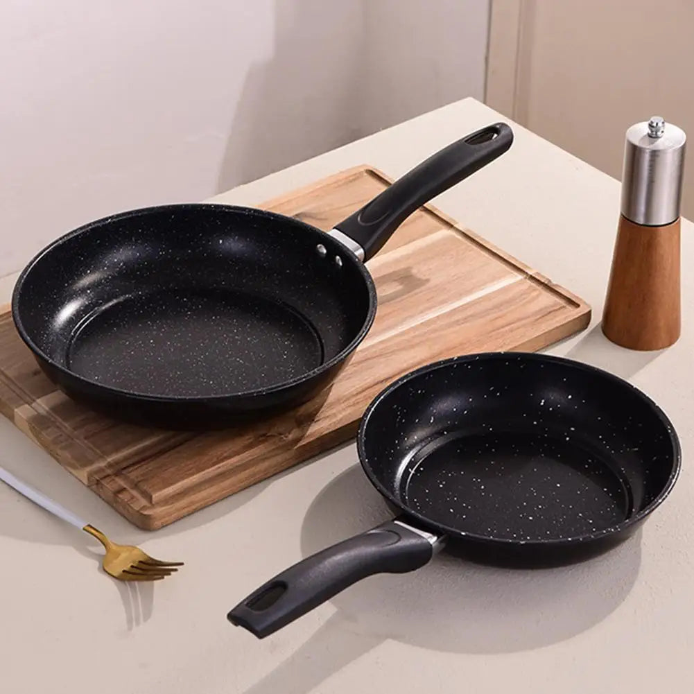 Sartén antiadherente con revestimiento de piedra Maifan, fondo plano, ideal para preparar huevos, tortillas y carne, apta para cocinas de inducción y de gas, utensilio de cocina.