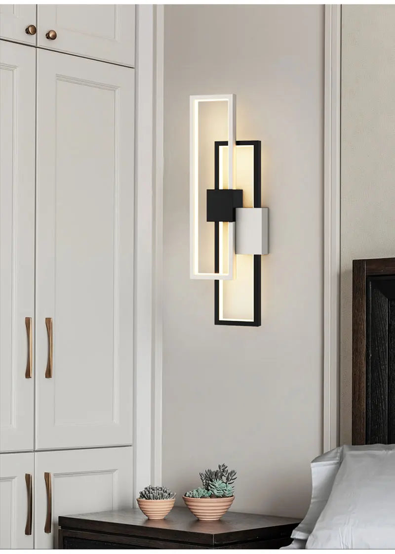Lámparas de pared LED modernas para sala de estar, estudio, dormitorio, mesita de noche, pasillo, escaleras, decoración del hogar, accesorios de iluminación interior