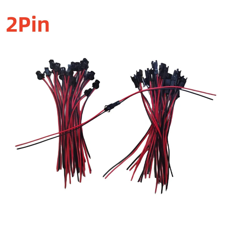 100 pares 2 pines/3 pines 4 pines 5 pines 6 pines JST conector Led macho a hembra cable de 15cm para 2811 5050 RGB RGBW RGBCCT controlador de lámpara de tira Led