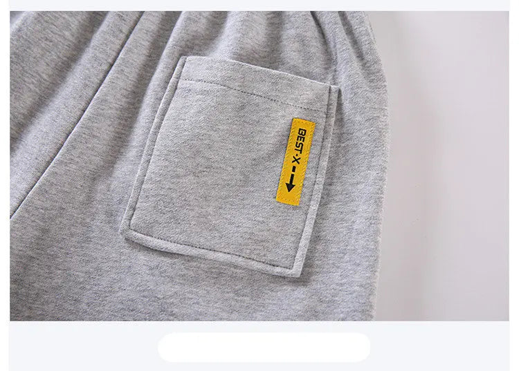 Pantalones cortos deportivos de algodón para niños, hasta la rodilla pantalón de chándal, talla 5, 6, 7, 8, 10, 12, 13, 14 años, gran oferta, Verano
