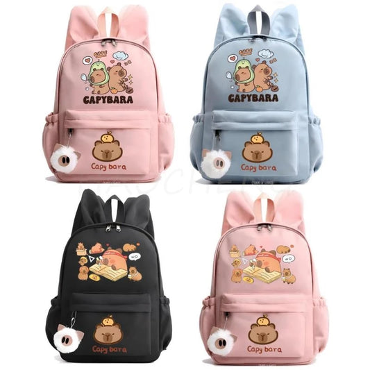 Mochila Capybara, Mochila bonita para niña, niño, estudiante, adolescente, Mochila para niños, mochilas escolares informales para mujeres, juguete de regalo de cumpleaños para niños