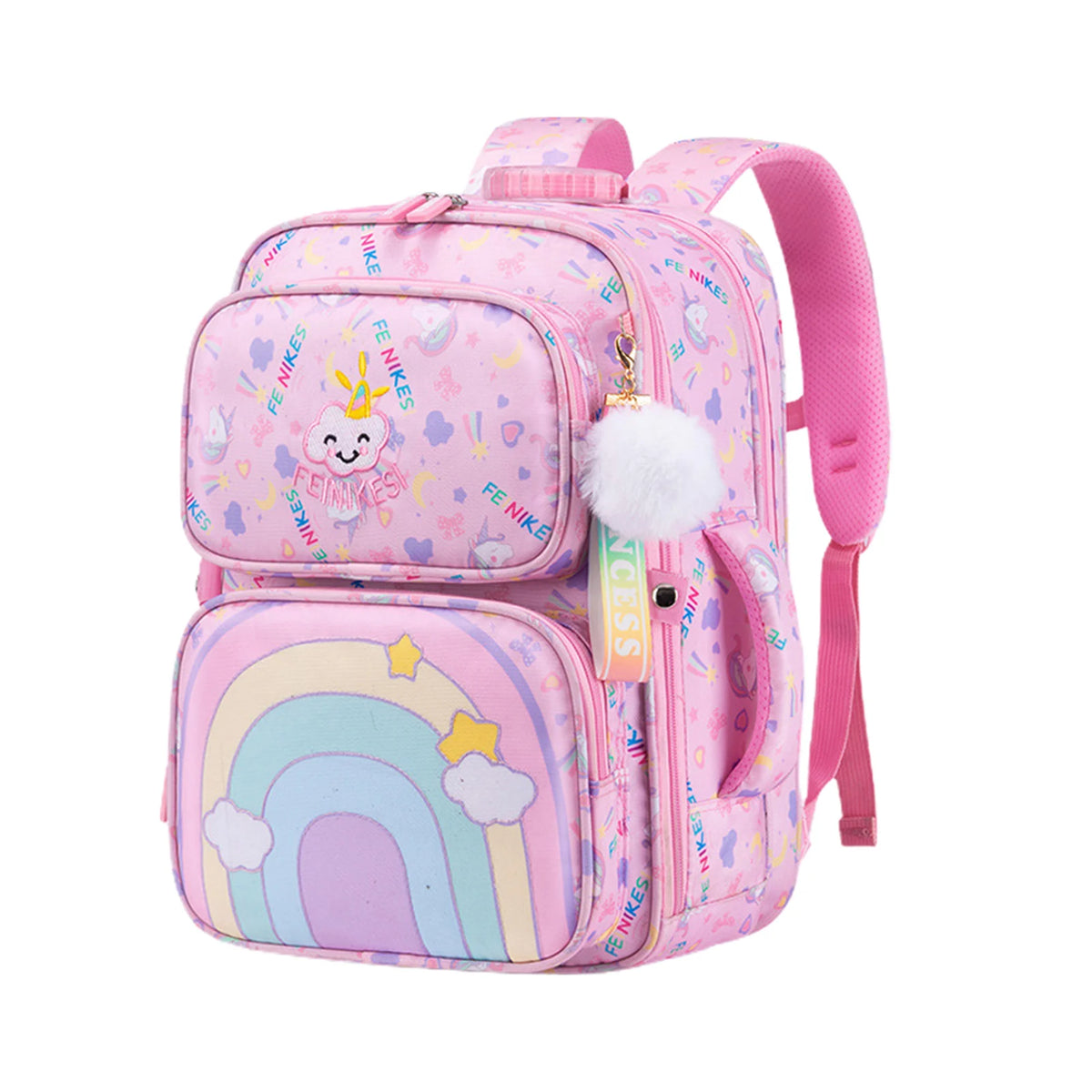 Mochila bonita para estudiantes de primaria, bolso versátil portátil elegante, bolsa transpirable para libros preescolares, regalo para la vuelta a la escuela para niñas