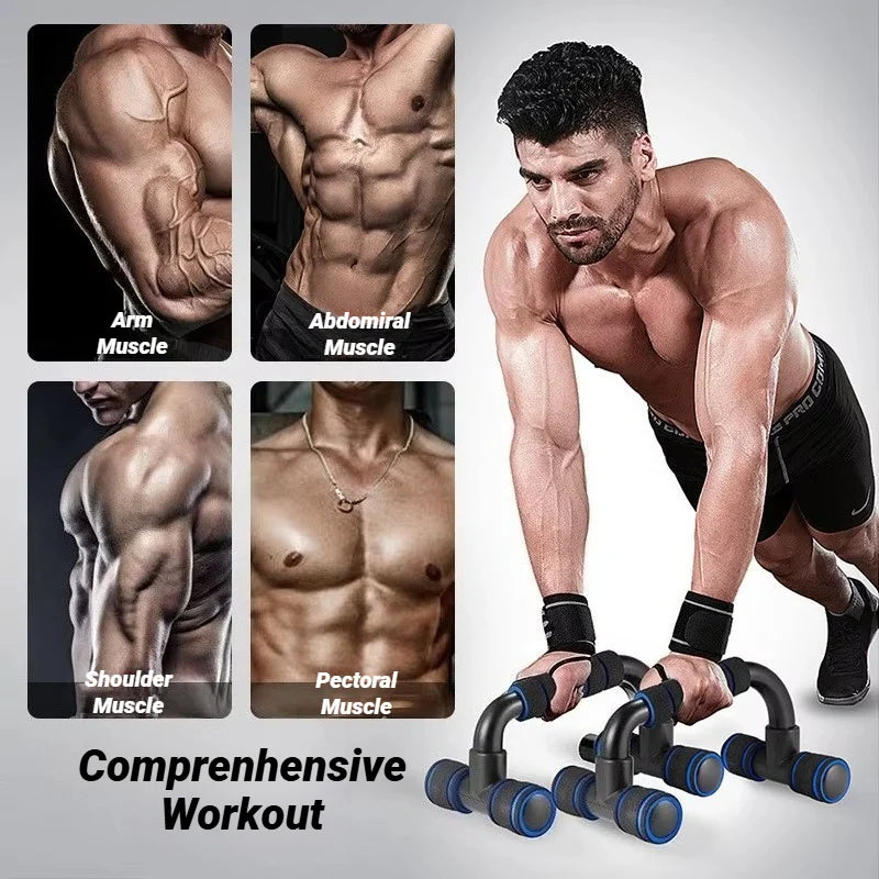Barra de soporte antideslizante en forma de H para realce, estante de energía para Fitness en casa, manijas de gimnasio, barras de flexiones, ejercicio, brazo, entrenamiento muscular del pecho